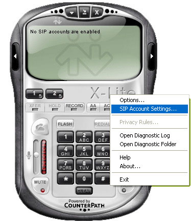 Como configurar o Xlite para um ramal sip no Elastix ou operadora voip