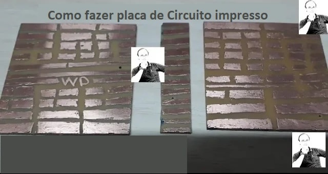 Como fabricar placa de circuito impresso desenhando a mão