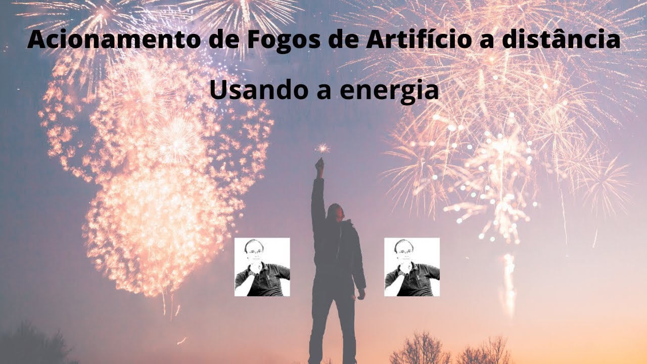Fogos de artifício a distância acionamento de pavio