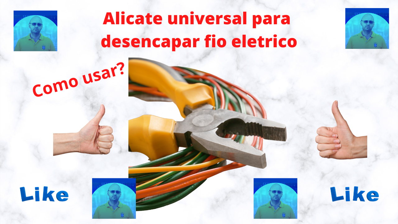 Alicate universal para desencapar fio elétrico
