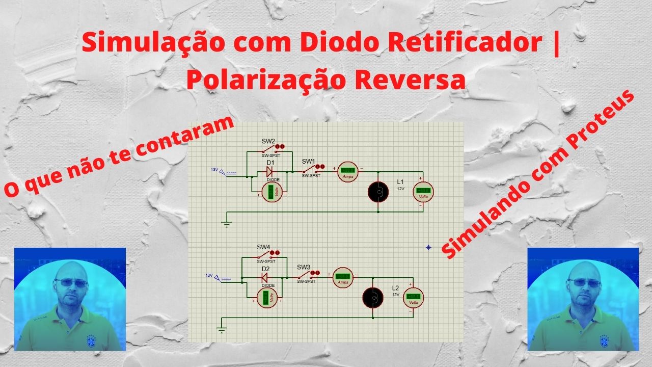 Simulação com Diodo Retificador | Polarização Reversa