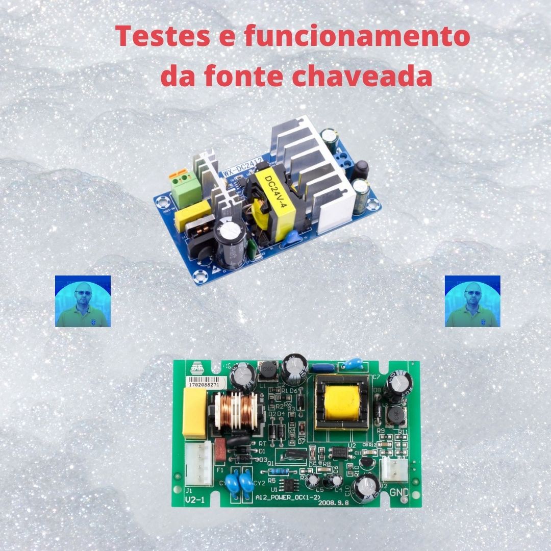 Testes e funcionamento da fonte chaveada
