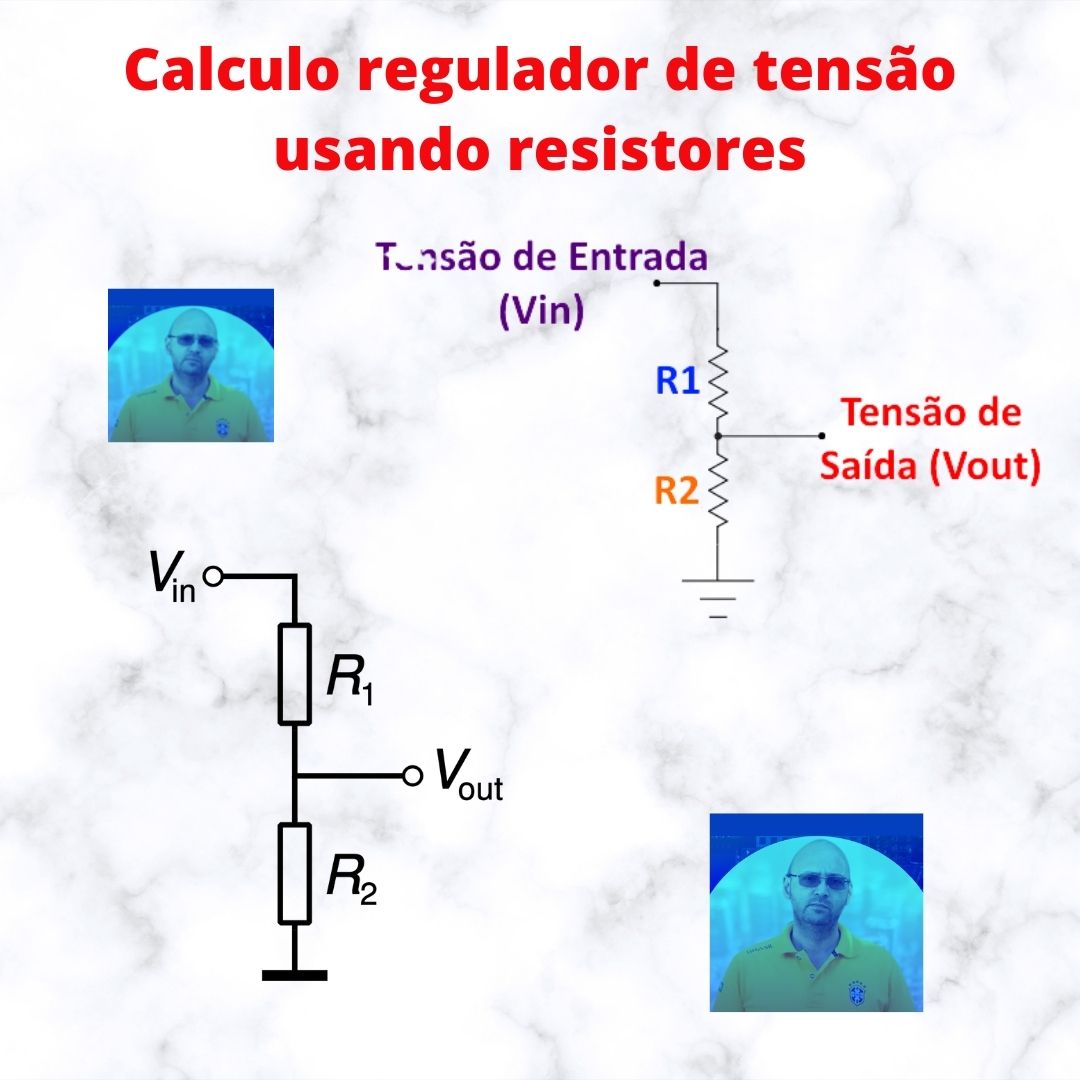 Calculo regulador de tensão usando resistores