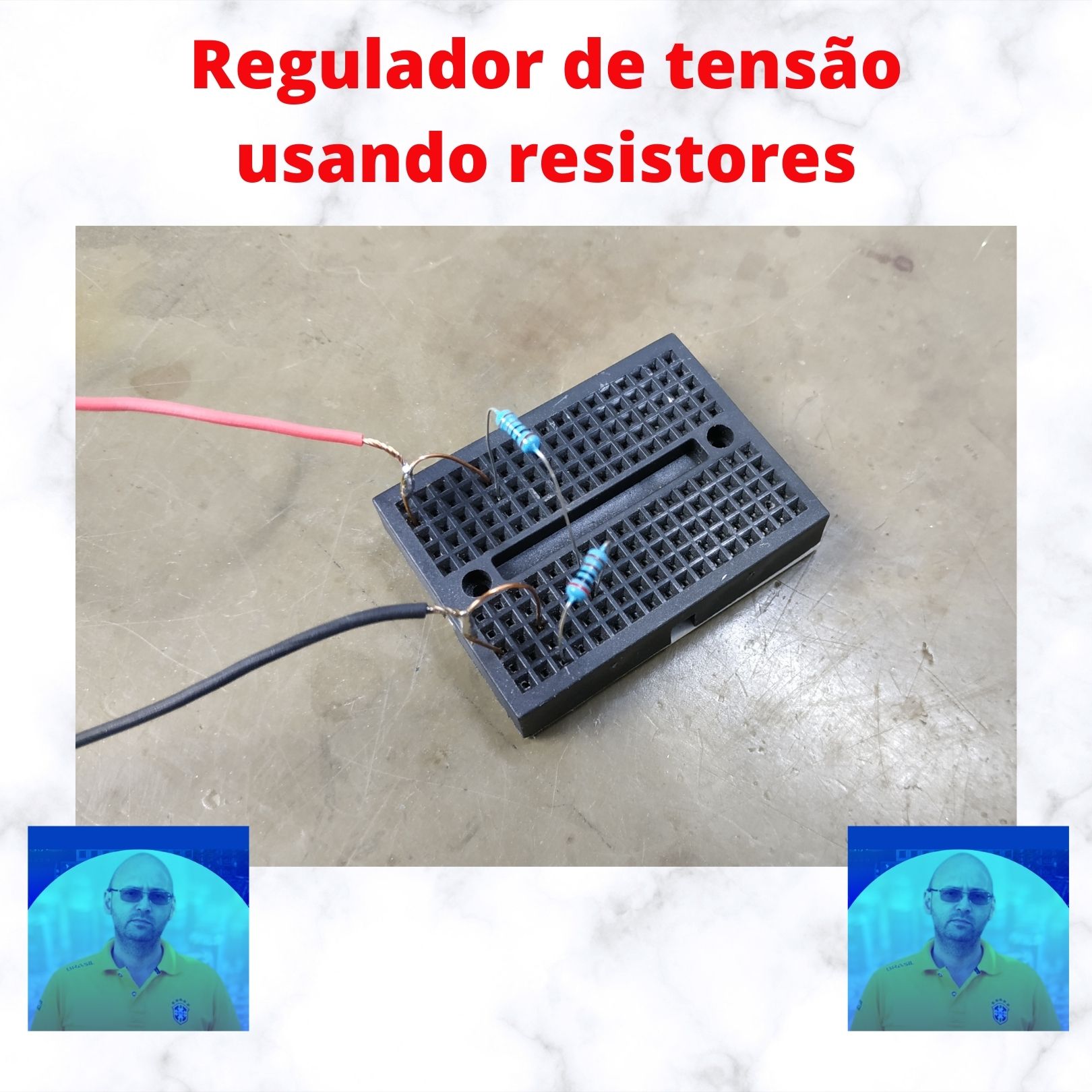 Regulador de tensão usando resistores