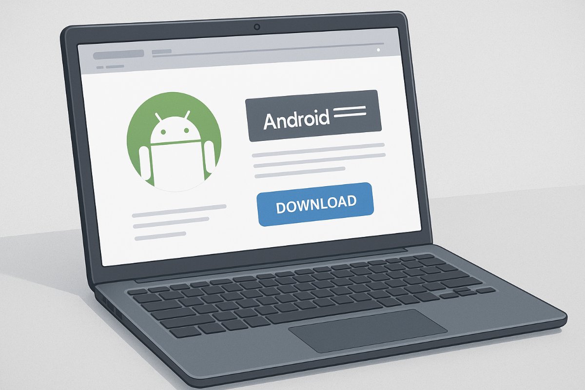 Tela ilustrando o download do Android Studio