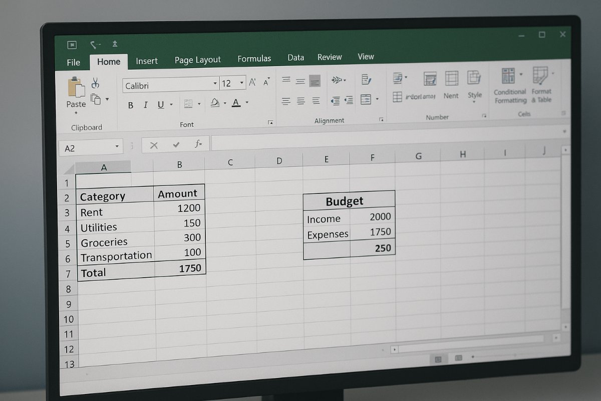 Excel: dicas e funcionamento básico para montar uma tabela de orçamento