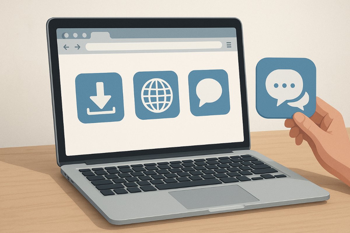 Imagem ilustrativa de downloads e sites oficiais de VNC