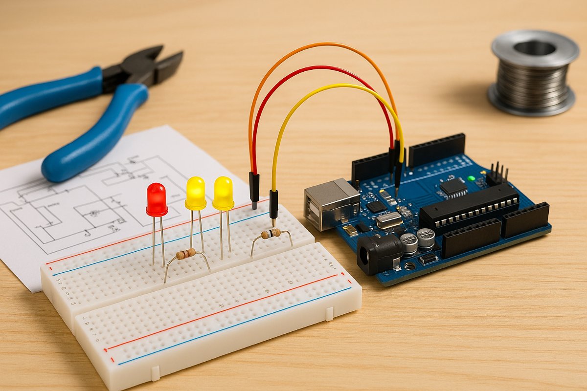 Aprenda a montar seu próprio pisca-pisca de LED passo a passo