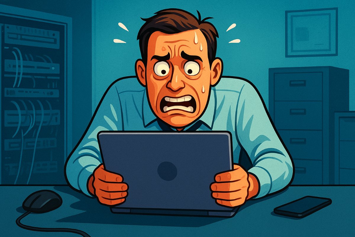 Quebrando o notebook ao vivo: o que acontece quando não controlamos a raiva