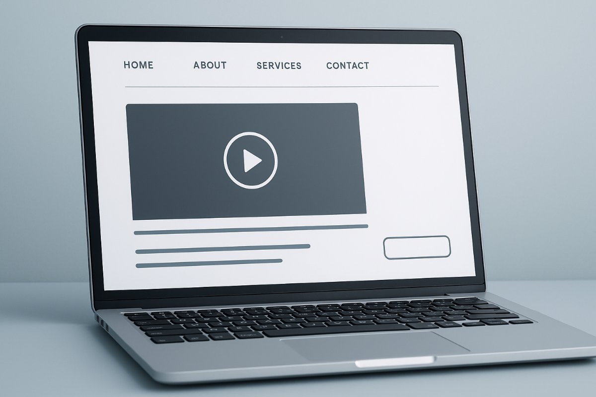 Tela de computador com site oficial e conteúdo técnico