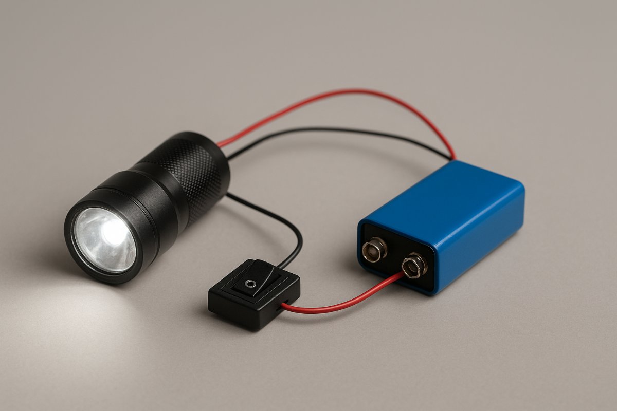 Lanterna de LED 3V simples: montagem básica para iniciantes