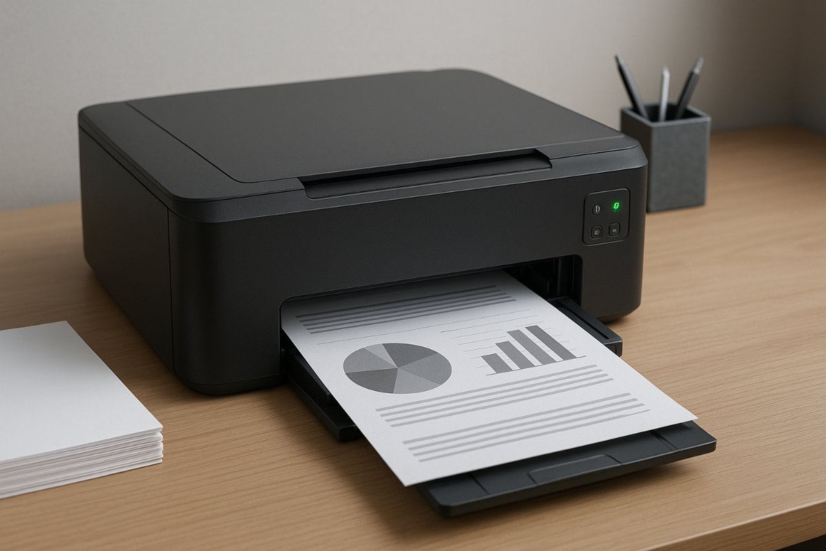 Impressora HP em funcionamento após atualização de firmware