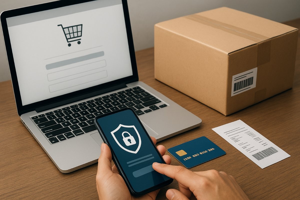 Formas de pagamento e envio em compra online