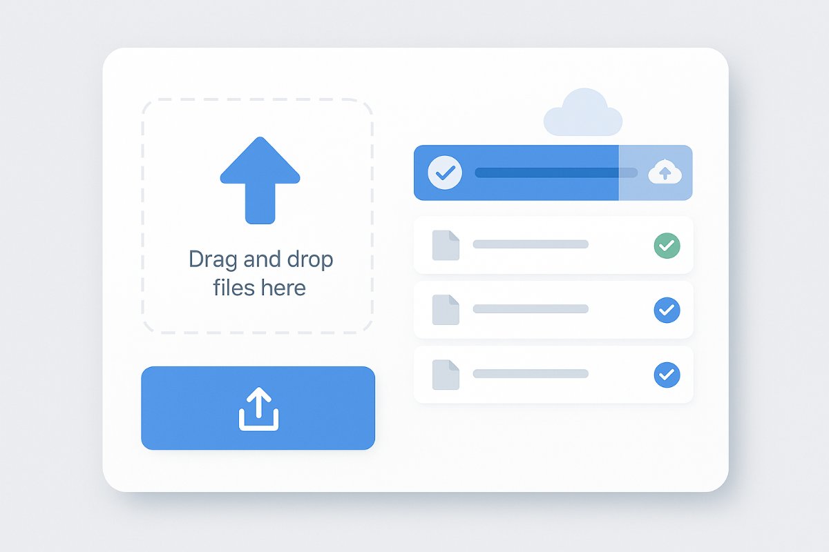 Interface de upload de arquivos para o Google Drive
