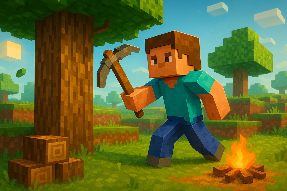 Gameplay de Minecraft: criando ferramentas básicas de sobrevivência