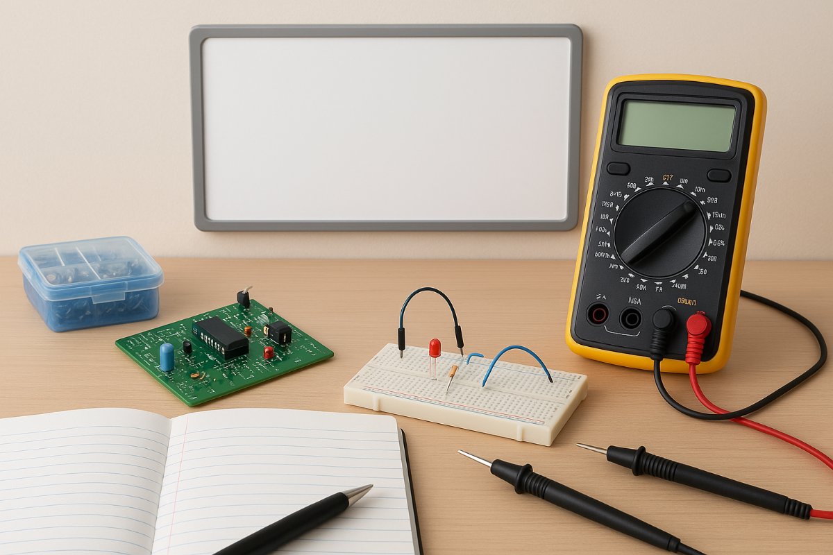 Eletrônica básica: parte 5 — revisão dos conceitos aprendidos em aula